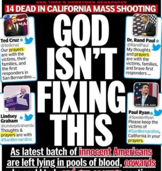 “GOD ISN’T FIXING THIS”